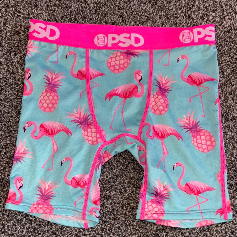 PSD Kids Flamingo and Pineapple Boxer Briefs - Pink and Blue